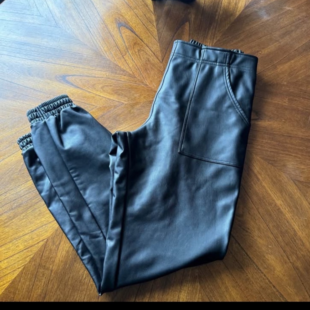 Pleather Joggers Size large